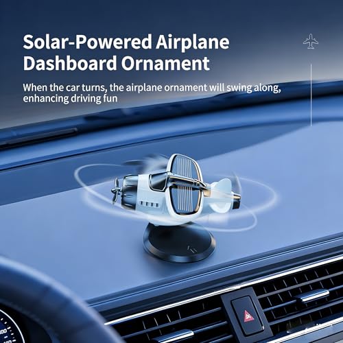 JIAYOSEE A Solar-Powered Car Ornament（black） - Product Imagery