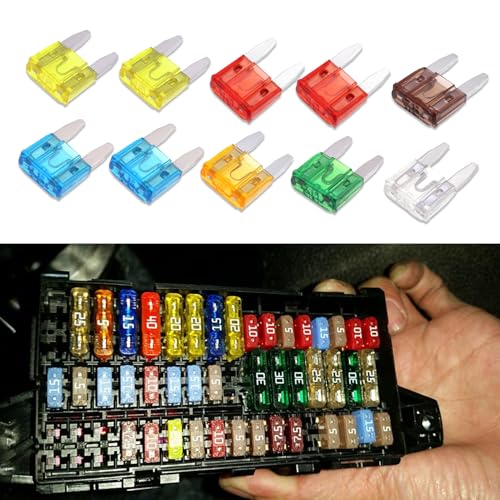 10PCS Car Fuses Assortment Kit, Automotive Replacement Fuses, 5A - Product Imagery