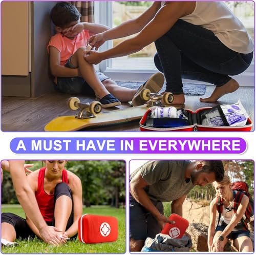 First Aid Kit 277PCS Car Home Camping Essentials Red Emergency - Product Imagery