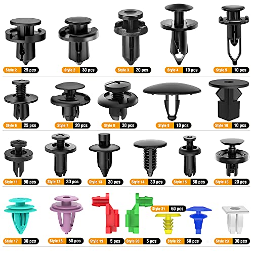GOOACC 725Pcs Car Push Retainer Clips & Auto Fasteners - Product Imagery