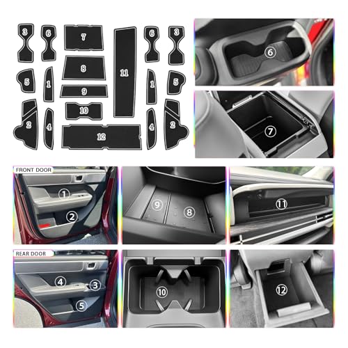SKTU Door Slot Mat for 2024 2025 2026 Hyundai Santa Fe Door - Product Imagery