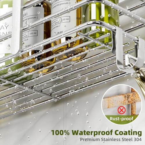 Yougai Shower Caddy, Shower Organizer with Soap Holder and - Product Imagery