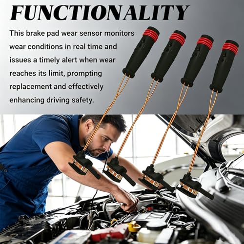 4PCS Brake Sensor Brake Pad Wear Sensor Front and Rear - Product Imagery