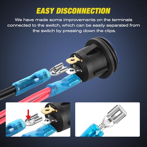 Nilight 3 Gang Rocker Toggle Switch Panel Waterproof - Product Imagery