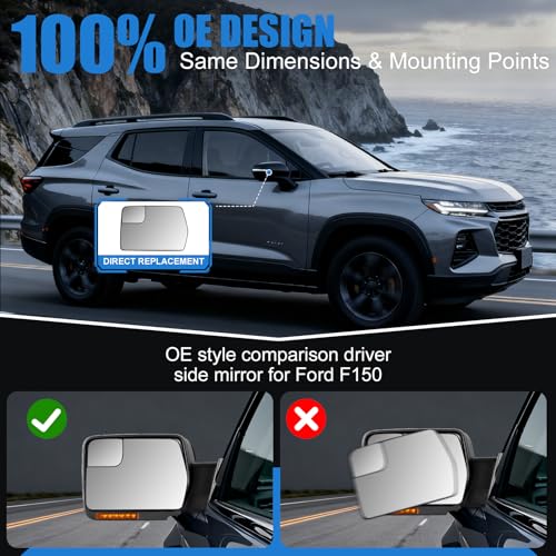 Driver Side Heated Mirror Glass Replacement for 2011 2012 2013 - Product Imagery