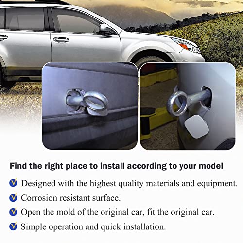 X4XZ Front Tractive Tow Hook Recovery Towing Hook Replaces# - Product Imagery