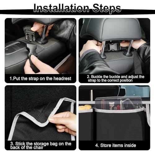 UYYE Trunk Hanging Organizer, Backseat Bag, Car Interior - Product Imagery