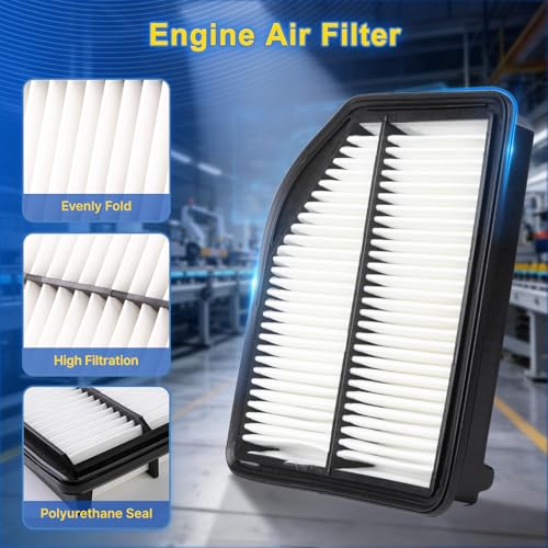 Cabin & Engine Air Filter Kit for 2012-2014 Honda CR-V 2.4L (Gas) - Product Imagery