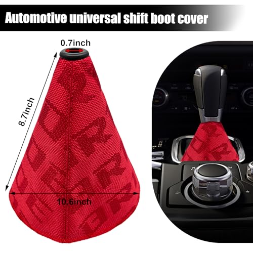 Car Shift Knob Dust Cover, Shift Boot Cover, Hyper Fabric - Product Imagery