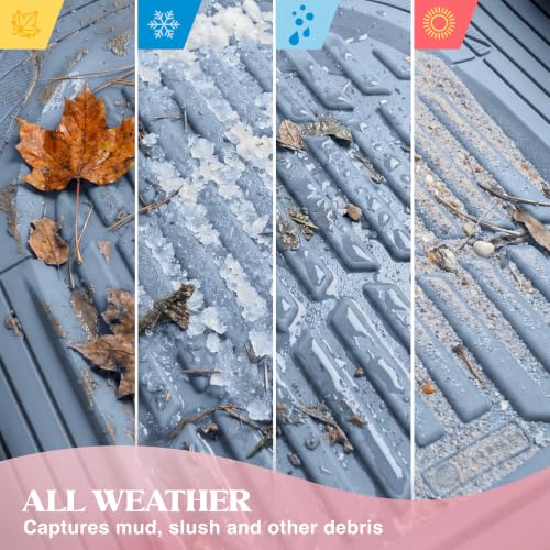Carbella FlexTough LITE Rubber Car Mats Full Set - All Weather - Product Imagery