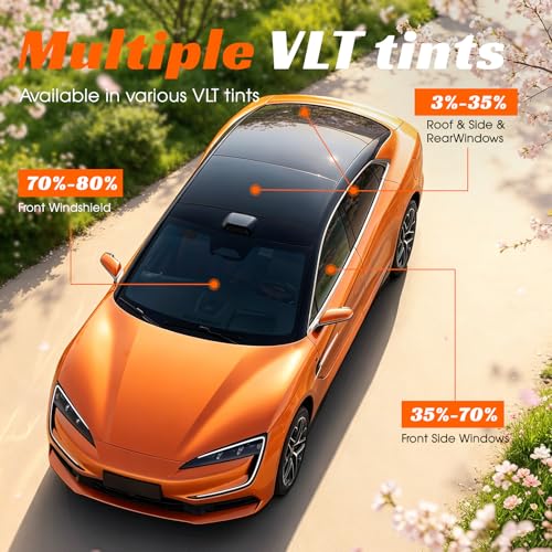 Window Tint Car 20% VLT, 20" x20' Ceramic Window Roll - Product Imagery