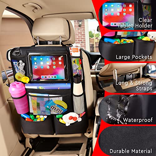 Helteko Backseat Car Organizer, Kick Mats Back Seat Protector - Product Imagery