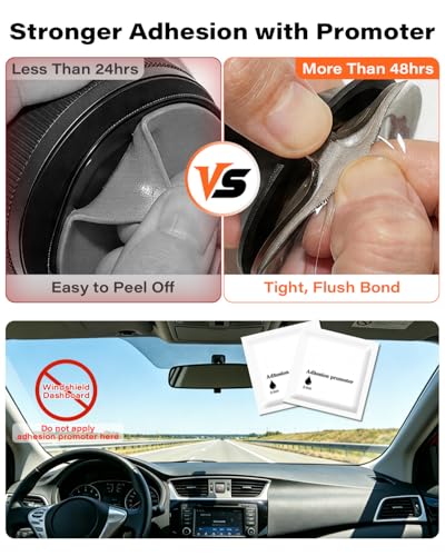 APPS2Car 2.15" Adhesive Sticky Pads for Dash Cam with - Product Imagery