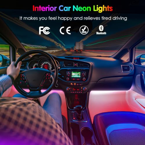 Interior Car Lights Keepsmile Car Accessories APP Control with - Product Imagery