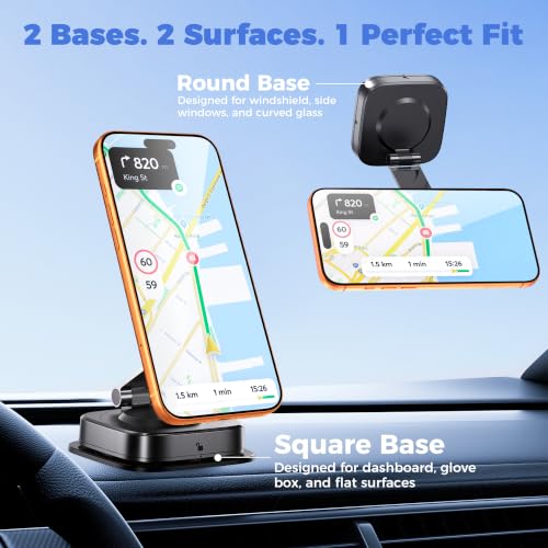for Magsafe Car Mount, Magnetic Phone Holders for Your Car with - Product Imagery