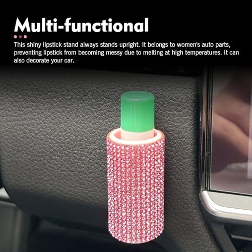 Bling Chapstick Holder for Car, Diamond Lip Balm Holder, Upright - Product Imagery