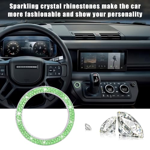 Kewucn Bling Crystal Double Rhinestone Car Engine Start - Product Imagery