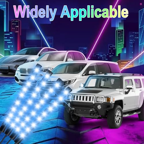 BFXM Car Interior Lights, LED Lights Strip with USB Adapter Car - Product Imagery