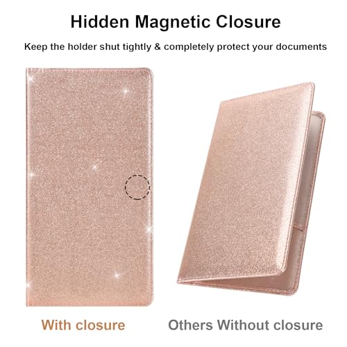 Car Registration and Insurance Holder, Glove Box Organizer，Bling - Product Imagery