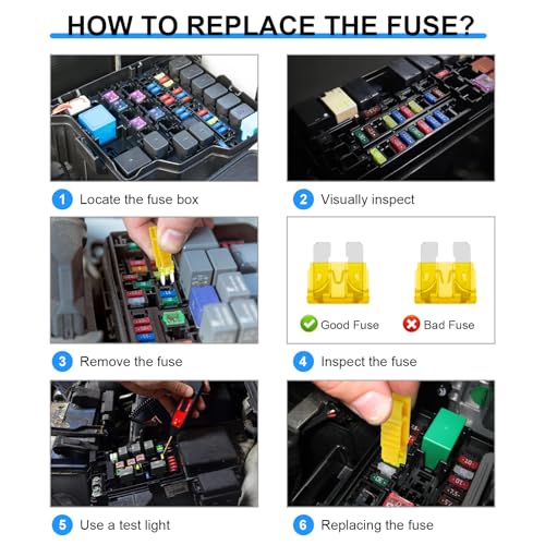 330PCS Car Fuses Assortment Kit, Upgraded Blade Fuses Automotive - Product Imagery