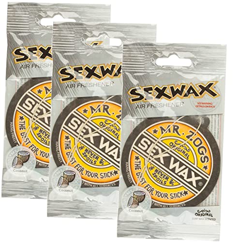 Sex Wax Air Freshener (3-Pack, Coconut) (Limited Edition) - Product Imagery