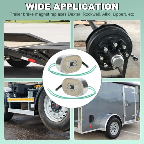 10" Electric Trailer Brake Magnet Kit Fits 3500 lbs Axles for - Product Imagery