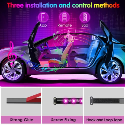 Interior Car Lights Keepsmile Car Accessories APP Control with - Product Imagery