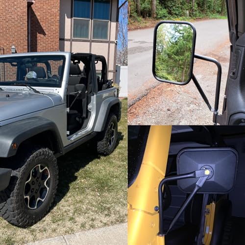 JUSTTOP Mirrors Doors Off, Side View Mirrors Compatible with - Product Imagery
