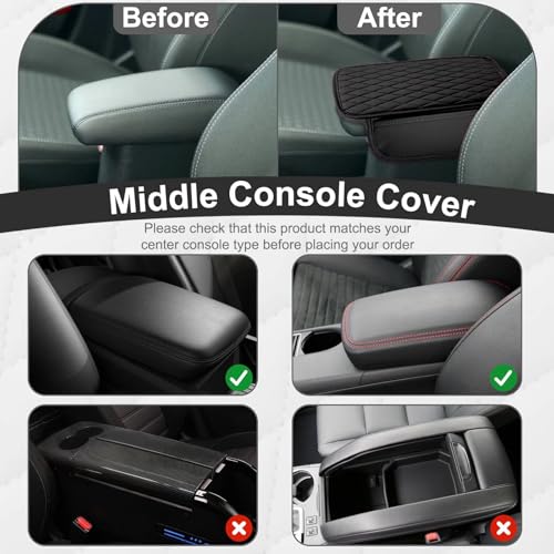 BFXM Car Center Console Cover with 2 Organizer Pockets Storage - Product Imagery