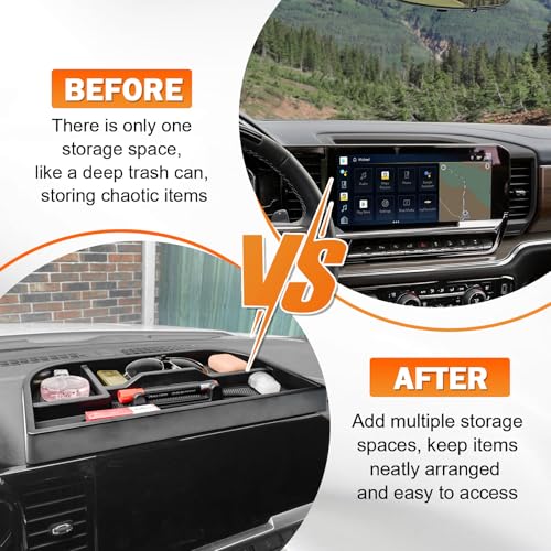 Dashboard Storage Tray for 2022-2026 GMC Sierra/Chevy Silverado - Product Imagery