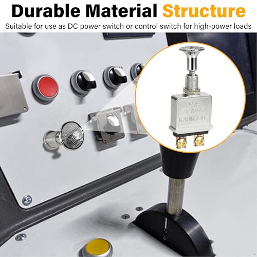 2 PCS Push Pull Switch, 75 AMP 6-28V DC Pull Switch - Product Imagery