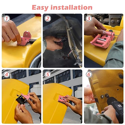 RT-TCZ for Wrangler TJ Hood Latches Catch Kit Compatible with - Product Imagery