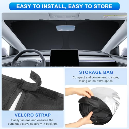 INSAUTO Custom Fit Windshield Sun Shade for Lexus RX 2016-2022 - Product Imagery