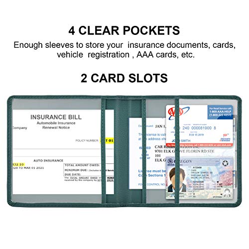 Car Registration and Insurance Holder, Glove Box Organizer, Dark - Product Imagery