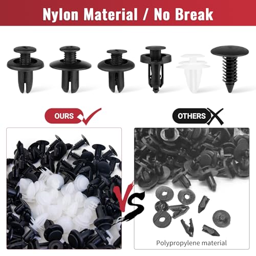 150PCS Car Clips & Plastic Rivets, 6 Popular Sizes Auto Body - Product Imagery