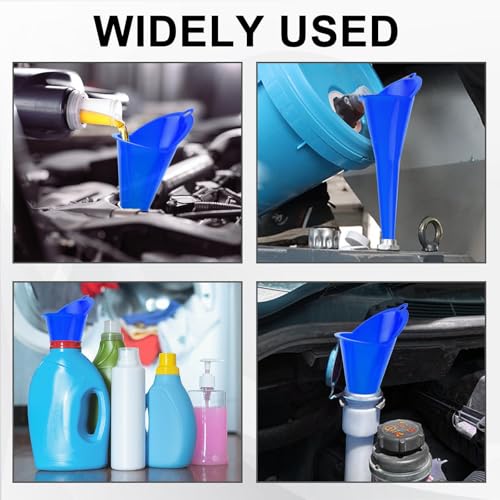 Long-Neck Oil Funnel for Automotive – Multi-Function Plastic - Product Imagery