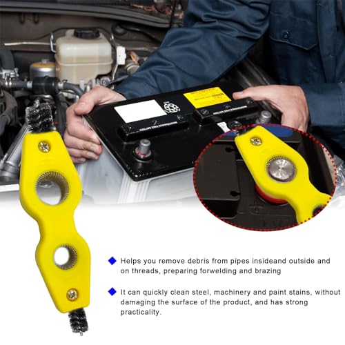 Ohleats Battery Terminal Cleaning Brush, 4 in 1 Anti-Corrosion - Product Imagery