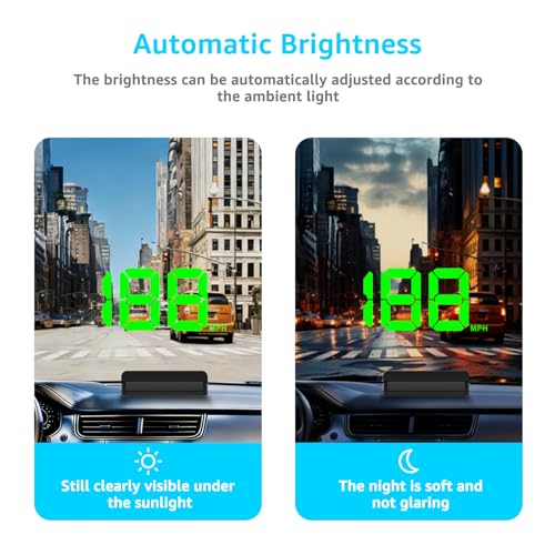 Heads up Display for Cars, Car HUD, GPS Speedometer,Head up - Product Imagery
