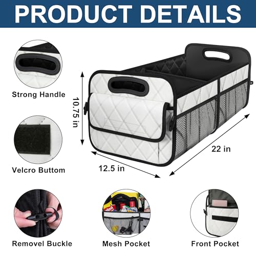 Deosk Trunk Organziers and Storage with Reinforced Handles,Car - Product Imagery