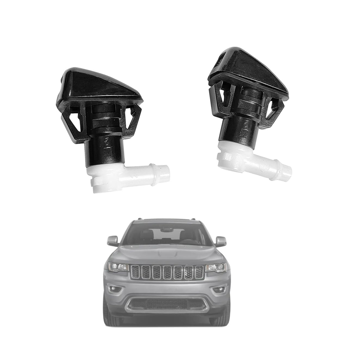 68260443AA Premium Wiper Washer Nozzles Fit for 2011-2023 Jeep - Product Imagery