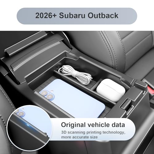 SKTU for 2026 Subaru Outback Center Console Organizer 2026+ - Product Imagery