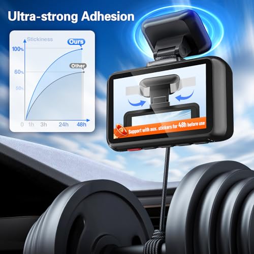 pop-tech Adhesive Pad for Dash Cam: 4Pcs Sticky Pad for Dashcam - Product Imagery