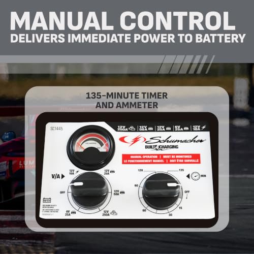 Schumacher Electric Wheeled 6/12V 250A Car Battery - Product Imagery