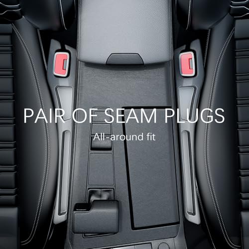2PCS Car Seat Gap Filler Organizer,2 in 1 Car Gap Filler (Black) - Product Imagery