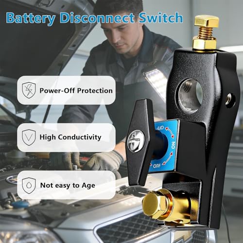 Heavy Duty Battery Disconnect Switch - 12V-48V Master Kill - Product Imagery