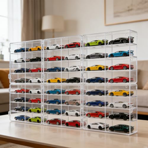 for 48 pcs Matchbox Wheels Car Display Case 1/64 Scale - 48 Toy - Product Imagery