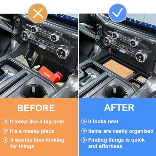 PIMCAR Center Console Organizer for 2021-2025 2026 Ford F150 & - Product Imagery