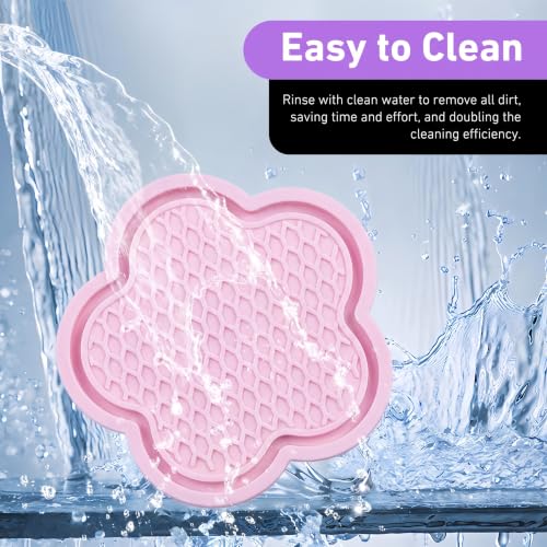 4PCS Car Cup Holder Coasters, Cute Flower Coasters, Waterproof - Product Imagery