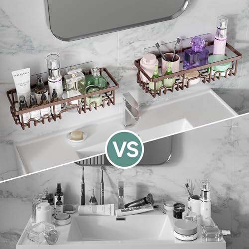 Veken Shower Caddy 6-Pack, No Drilling & Rustproof, Waterproof - Product Imagery