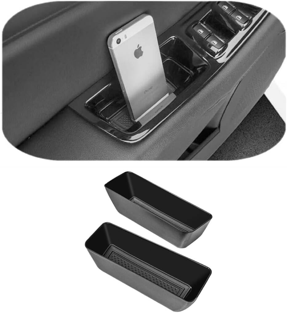 Front Row Door Side Storage Box Fit Ford Edge 2015-2025 ABS Tray - Product Imagery